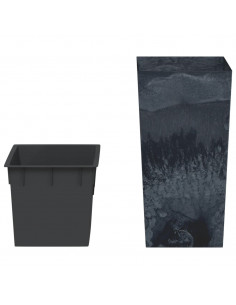 Fioriera con Interno Rimovibile Antracite 11/26,5 L PP Cemento 2