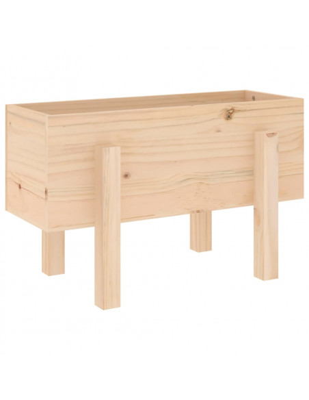 Fioriera da Giardino 62x30x38 cm in Legno Massello di Pino