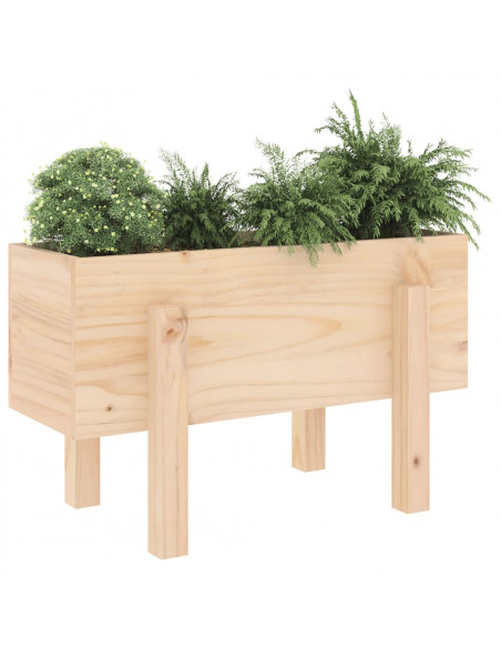 Fioriera da Giardino 62x30x38 cm in Legno Massello di Pino