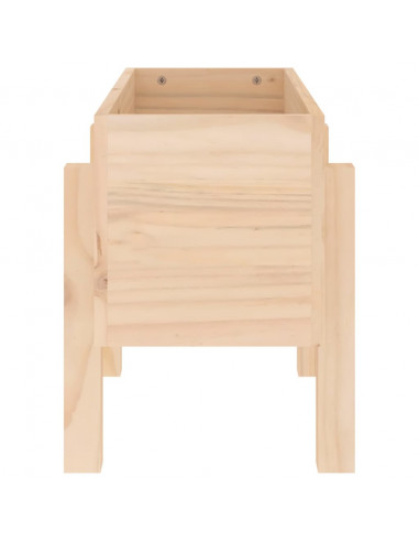 Fioriera da Giardino 62x30x38 cm in Legno Massello di Pino