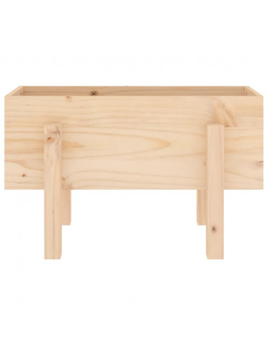 Fioriera da Giardino 62x30x38 cm in Legno Massello di Pino