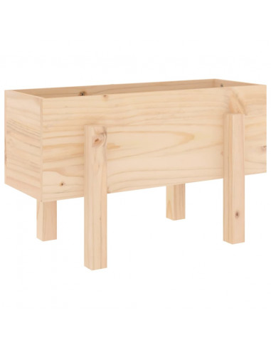 Fioriera da Giardino 62x30x38 cm in Legno Massello di Pino