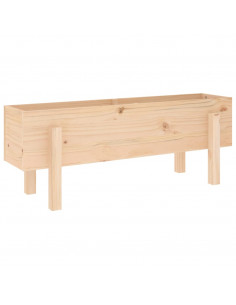 Fioriera Rialzata da Giardino 101x30x38 cm Legno Massello Pino