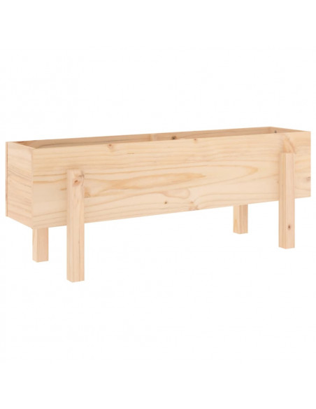Fioriera Rialzata da Giardino 101x30x38 cm Legno Massello Pino