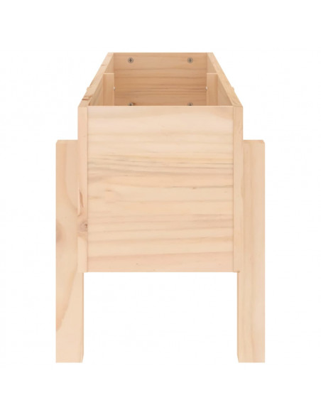 Fioriera Rialzata da Giardino 101x30x38 cm Legno Massello Pino