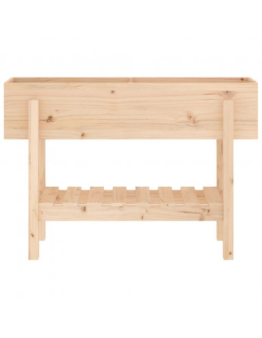 Fioriera Rialzata da Giardino 101x30x69 cm Legno Massello Pino