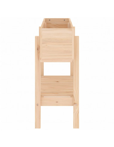 Fioriera Rialzata da Giardino 101x30x69 cm Legno Massello Pino