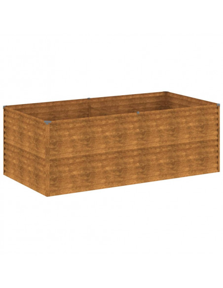 Fioriera Rialzata da Giardino 196x100x69 cm in Acciaio Corten Fioriera Rialzata da Giardino 196x100x69 cm in Acciaio Corten