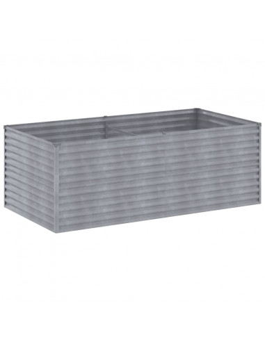 Fioriera Rialzata da Giardino 196x100x69 cm in Acciaio Corten