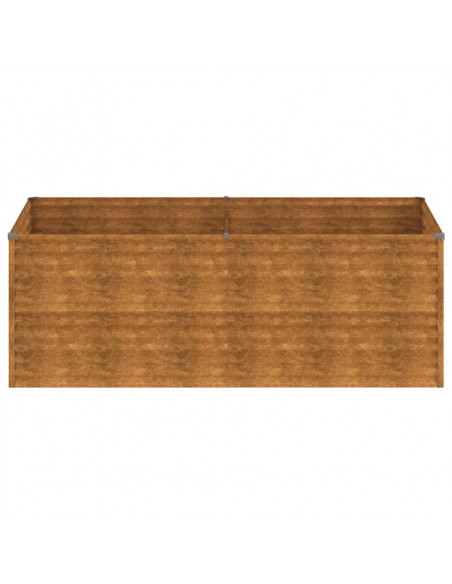 Fioriera Rialzata da Giardino 196x100x69 cm in Acciaio Corten Fioriera Rialzata da Giardino 196x100x69 cm in Acciaio Corten