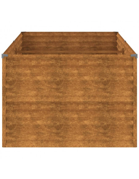 Fioriera Rialzata da Giardino 196x100x69 cm in Acciaio Corten Fioriera Rialzata da Giardino 196x100x69 cm in Acciaio Corten