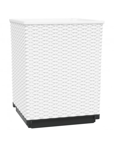 Fioriere 4 pz Bianche 30x30x37 cm in Polipropilene