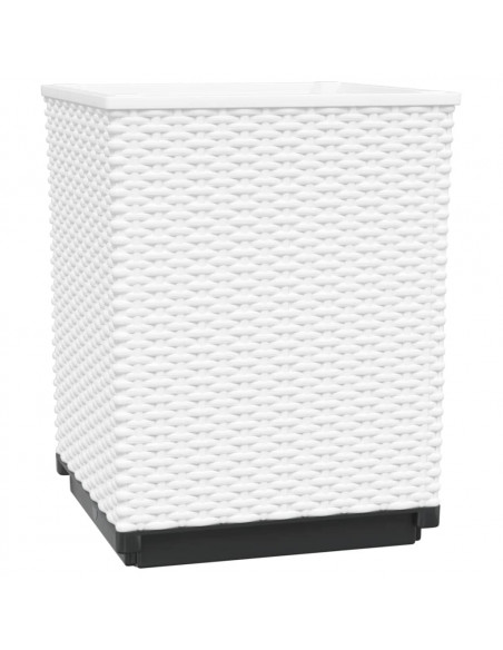 Fioriere 4 pz Bianche 30x30x37 cm in Polipropilene