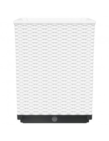 Fioriere 4 pz Bianche 30x30x37 cm in Polipropilene