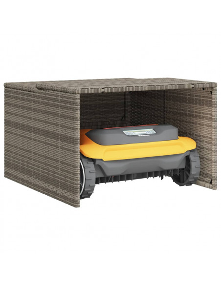 Garage per Robot Tosaerba Grigio 86x90x52/57 cm in Polyrattan