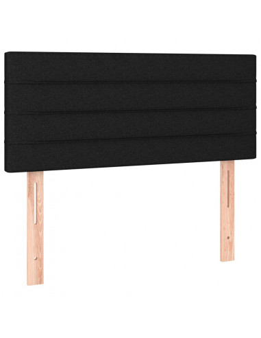 Giroletto a Molle con Materasso Nero 100x200 cm in Tessuto