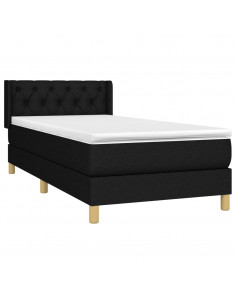 Giroletto a Molle con Materasso Nero 80x200 cm inTessuto 2