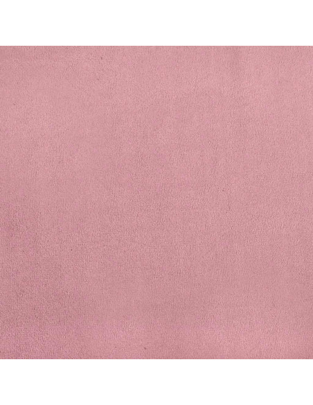 Giroletto a Molle con Materasso Rosa 100x220 cm in Velluto