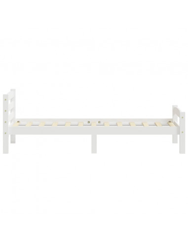 Giroletto Bianco in Legno Massello di Pino 100x200 cm