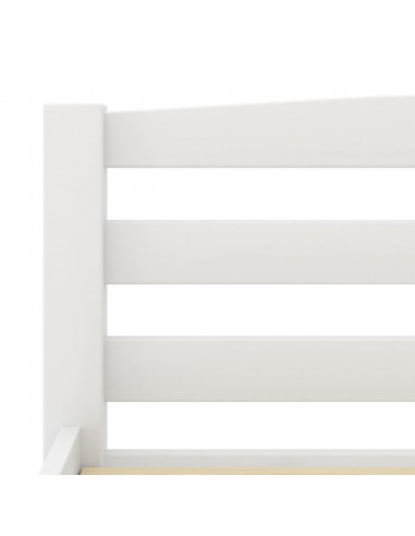 Giroletto Bianco in Legno Massello di Pino 100x200 cm