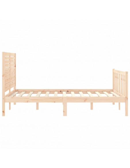 Giroletto con Testiera 140x200 cm in Legno Massello