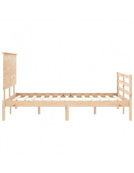 Giroletto con Testiera 140x200 cm in Legno Massello