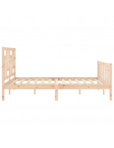 Giroletto con Testiera 160x200 cm in Legno Massello