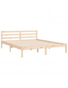 Giroletto con Testiera 160x200 cm in Legno Massello 2