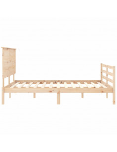 Giroletto con Testiera 160x200 cm in Legno Massello