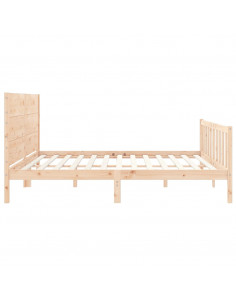 Giroletto con Testiera 200x200 cm in Legno Massello