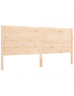 Giroletto con Testiera 200x200 cm in Legno Massello 2