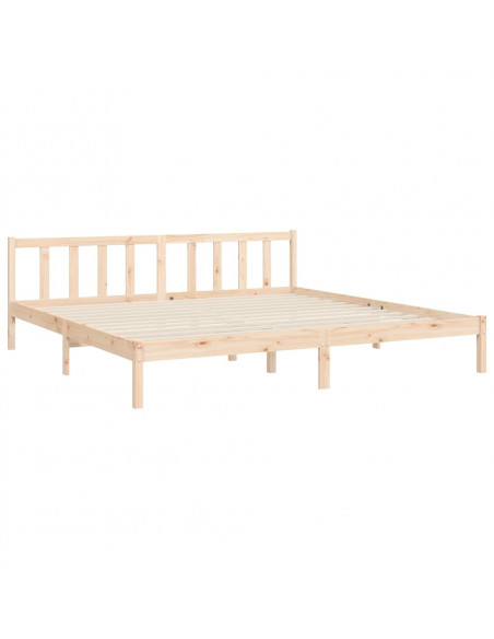 Giroletto con Testiera 200x200 cm in Legno Massello