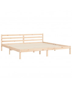 Giroletto con Testiera 200x200 cm in Legno Massello 2