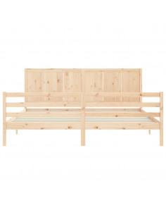 Giroletto con Testiera 200x200 cm in Legno Massello