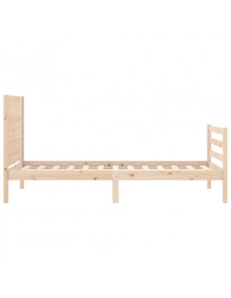 Giroletto con Testiera 90x200 cm in Legno Massello