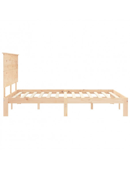 Giroletto con Testiera King Size in Legno Massello