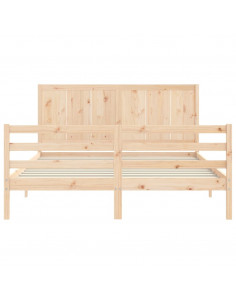 Giroletto con Testiera King Size in Legno Massello