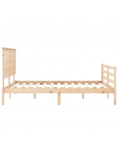 Giroletto con Testiera King Size in Legno Massello