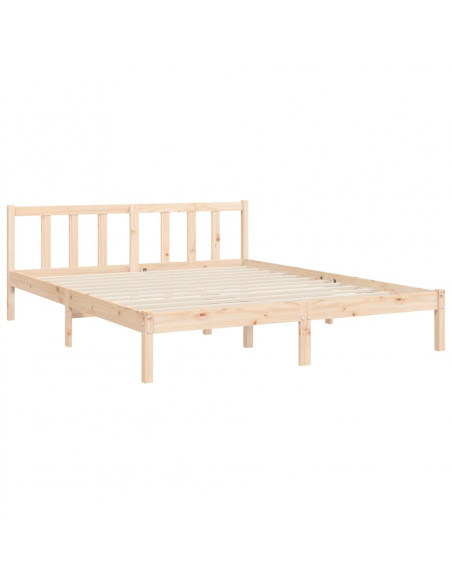 Giroletto con Testiera King Size in Legno Massello