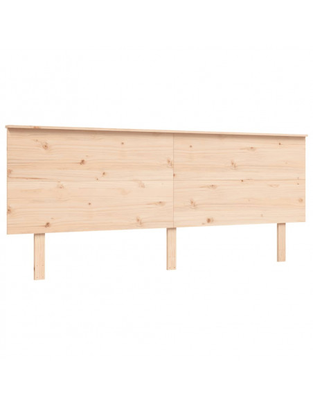 Giroletto con Testiera Super King Size in Legno Massello