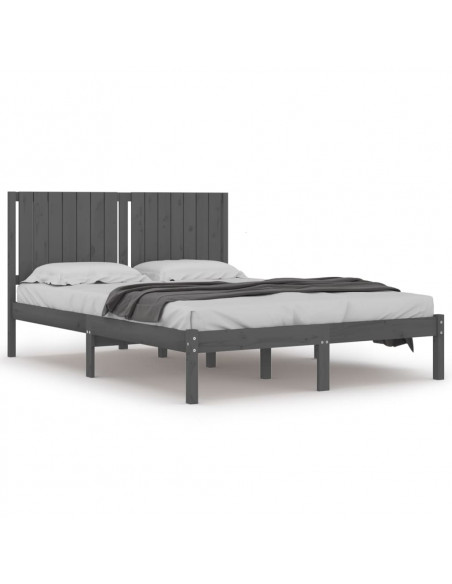 Giroletto Grigio in Legno Massello 150x200 cm King Size