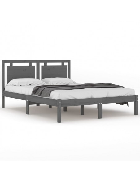 Giroletto Grigio in Legno Massello 150x200 cm King Size