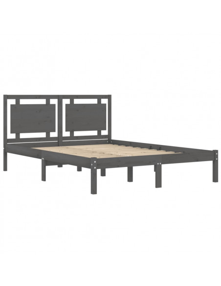 Giroletto Grigio in Legno Massello 150x200 cm King Size