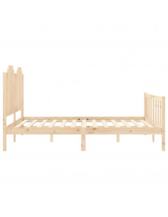 Giroletto senza Materasso 160x200 cm in Legno Massello di Pino