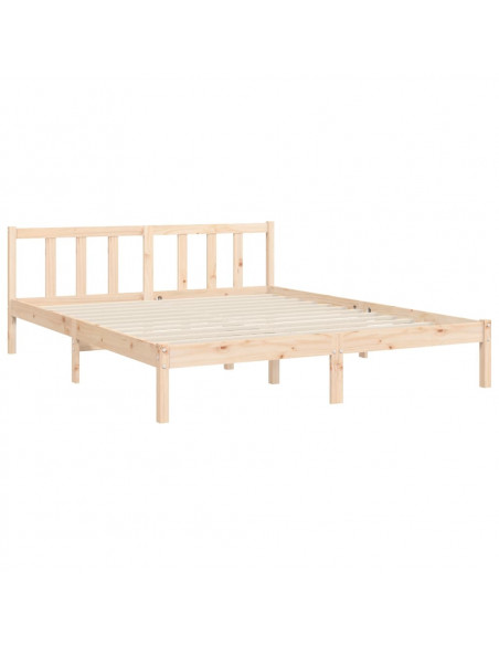 Giroletto senza Materasso 160x200 cm in Legno Massello di Pino