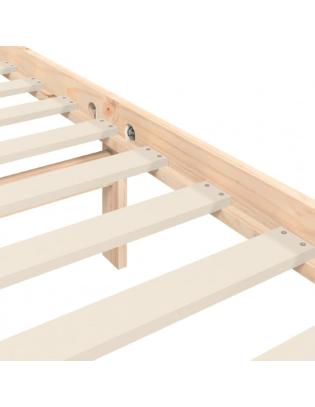Giroletto senza Materasso 160x200 cm in Legno Massello di Pino