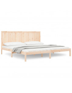 Giroletto senza Materasso 200x200 cm in Legno Massello di Pino