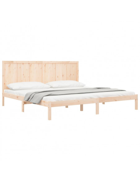 Giroletto senza Materasso 200x200 cm in Legno Massello di Pino