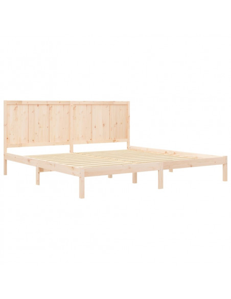 Giroletto senza Materasso 200x200 cm in Legno Massello di Pino