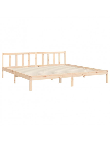 Giroletto senza Materasso 200x200 cm in Legno Massello di Pino